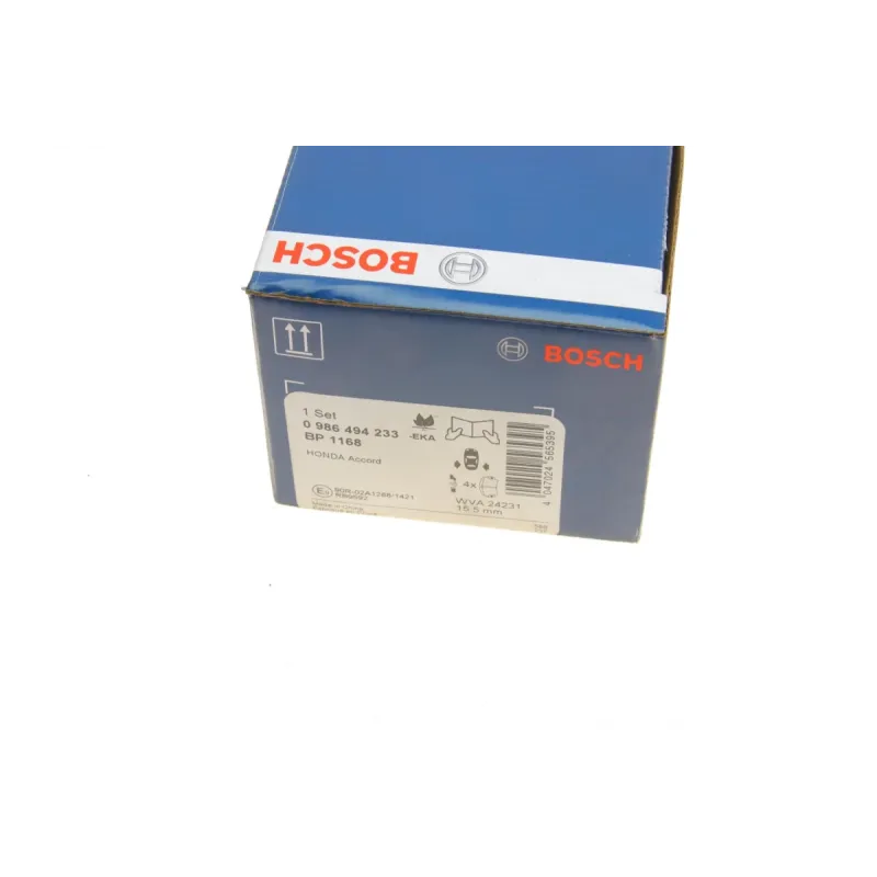 Колодки гальмівні задні BOSCH 0 986 494 233 для Honda CR-V II/III 2002-2012, 88.8x47.6 мм