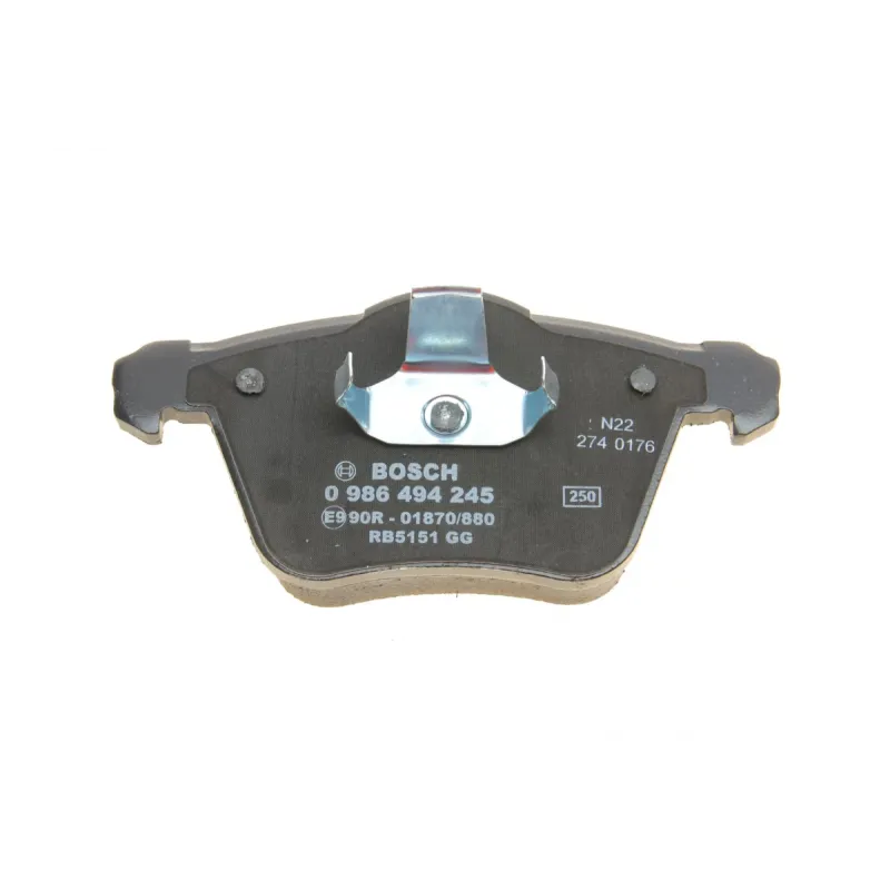 Колодки гальмівні передні BOSCH 0 986 494 245 для Ford Galaxy, Volvo S60, S80, 74.2x155.3 мм