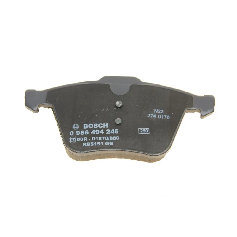 Колодки гальмівні передні BOSCH 0 986 494 245 для Ford Galaxy, Volvo S60, S80, 74.2x155.3 мм