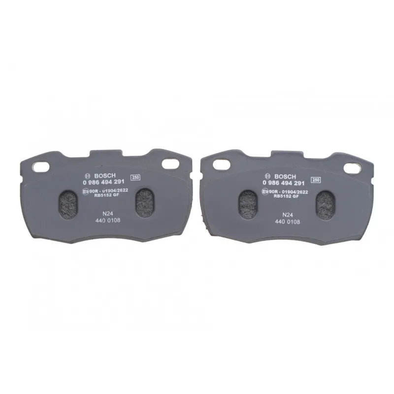 Колодки гальмівні передні BOSCH 0 986 494 291 для Land Rover Defender 90-16 (126.5x68.5x17.5 мм)