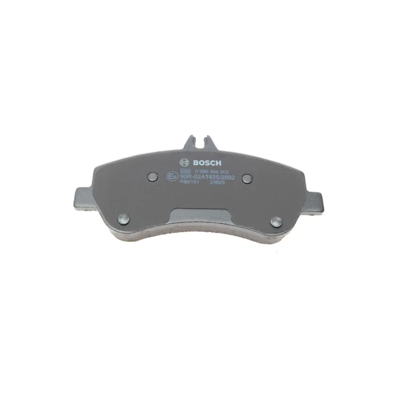 Колодки гальмівні передні BOSCH 0 986 494 302 для Mercedes-Benz GLK-Class X204 2008-, 165.3x68.2 мм