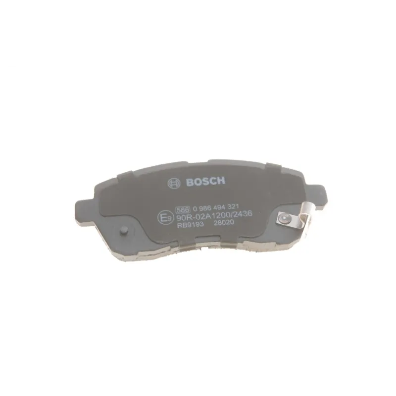 Колодки гальмівні передні BOSCH 0 986 494 321 для Suzuki Swift IV (FZ, NZ) 2010- 1.2 90-94 к.с. 125.8x51.4x15.3 мм