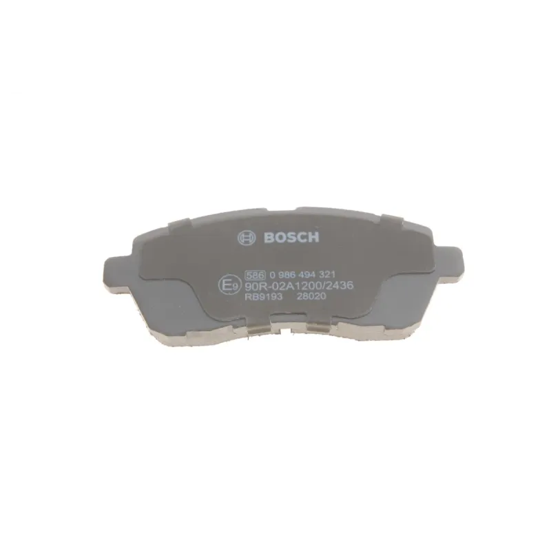 Колодки гальмівні передні BOSCH 0 986 494 321 для Suzuki Swift IV (FZ, NZ) 2010- 1.2 90-94 к.с. 125.8x51.4x15.3 мм