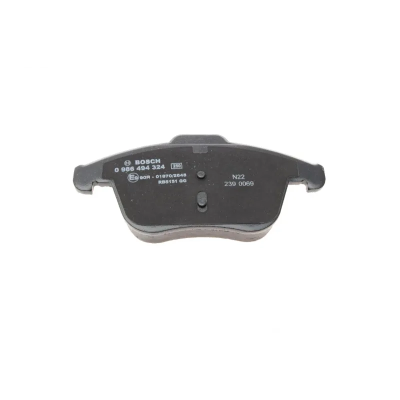 Колодки гальмівні передні BOSCH 0 986 494 324 для Citroen C4, Peugeot 3008, 155.4x66.9x18.5 мм