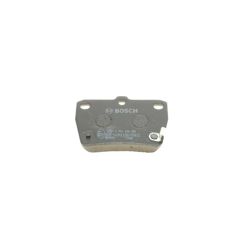 Колодки гальмівні задні BOSCH 0 986 494 350 для Toyota RAV4 II 2000-2005, 78.6x54.2x13.9 мм