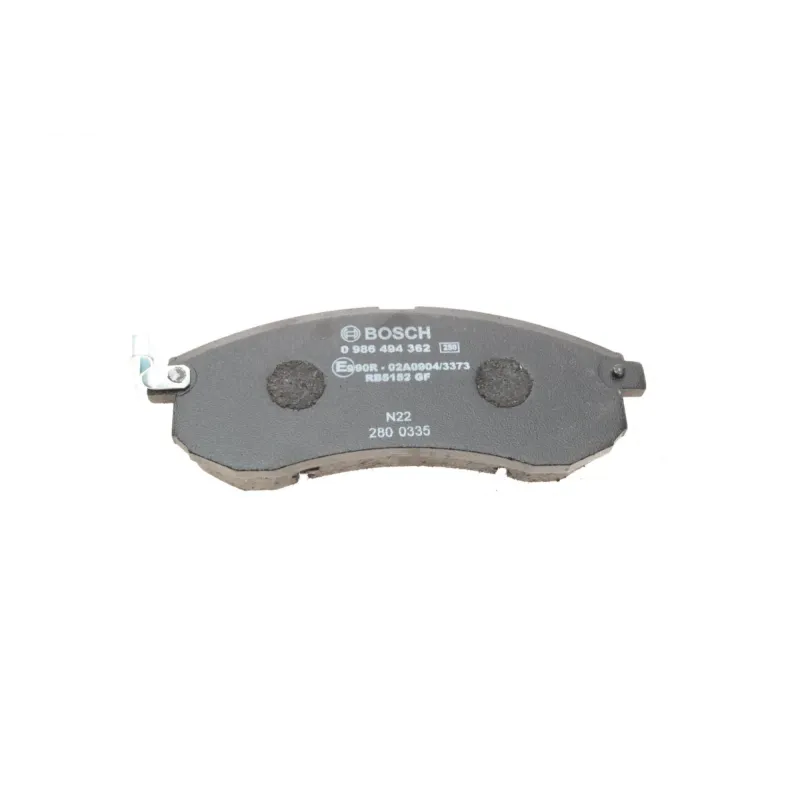 Колодки гальмівні передні BOSCH 0 986 494 362 для Mitsubishi L200 2.5 DI-D 4WD 2010- 151.2x56.3x16 мм