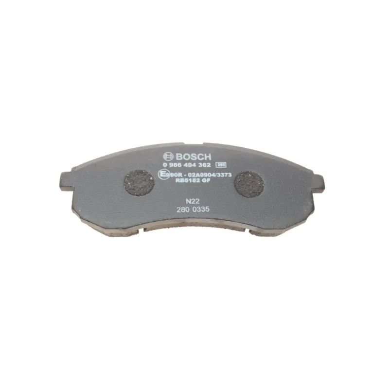 Колодки гальмівні передні BOSCH 0 986 494 362 для Mitsubishi L200 2.5 DI-D 4WD 2010- 151.2x56.3x16 мм