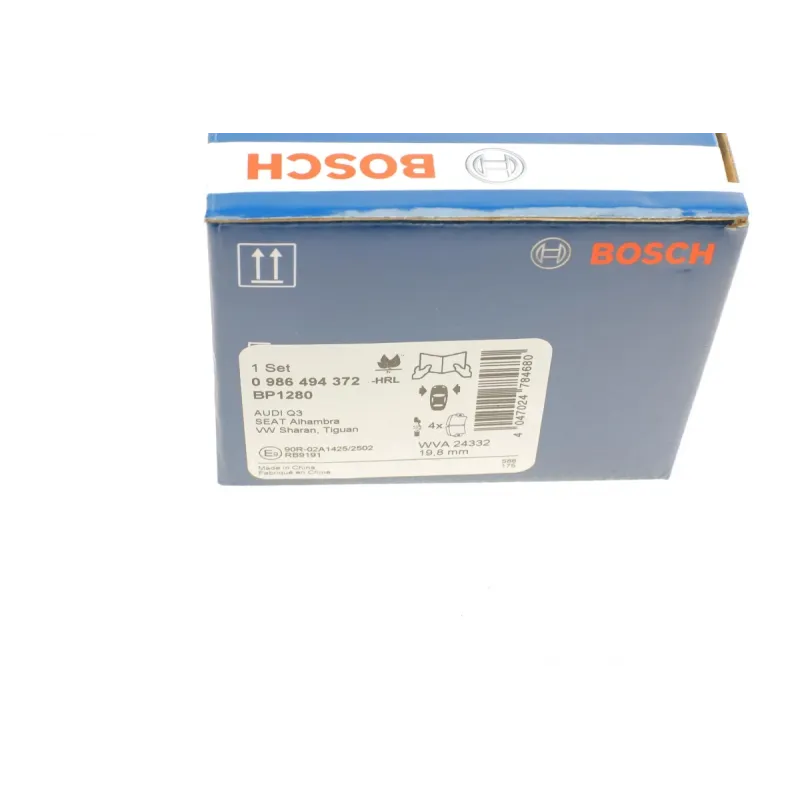 Колодки гальмівні передні BOSCH 0 986 494 372 для Audi Q3, VW Tiguan, Sharan (155.3x66.9 мм)