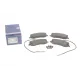 Колодки гальмівні передні BOSCH 0 986 494 385 для Citroen C8, Peugeot 807 2.0/2.2 HDi 2006- 162.7x63.8 мм