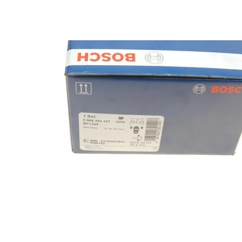 Колодки гальмівні передні BOSCH 0 986 494 427 для Mercedes-Benz GL-Class X164, M-Class W164, R-Class W251 2006-2014