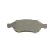 Комплект гальмівних колодок передніх BOSCH 0 986 494 441 для Renault Fluence, Megane, Scenic 2008-, 155.2x64.7x16.9 мм