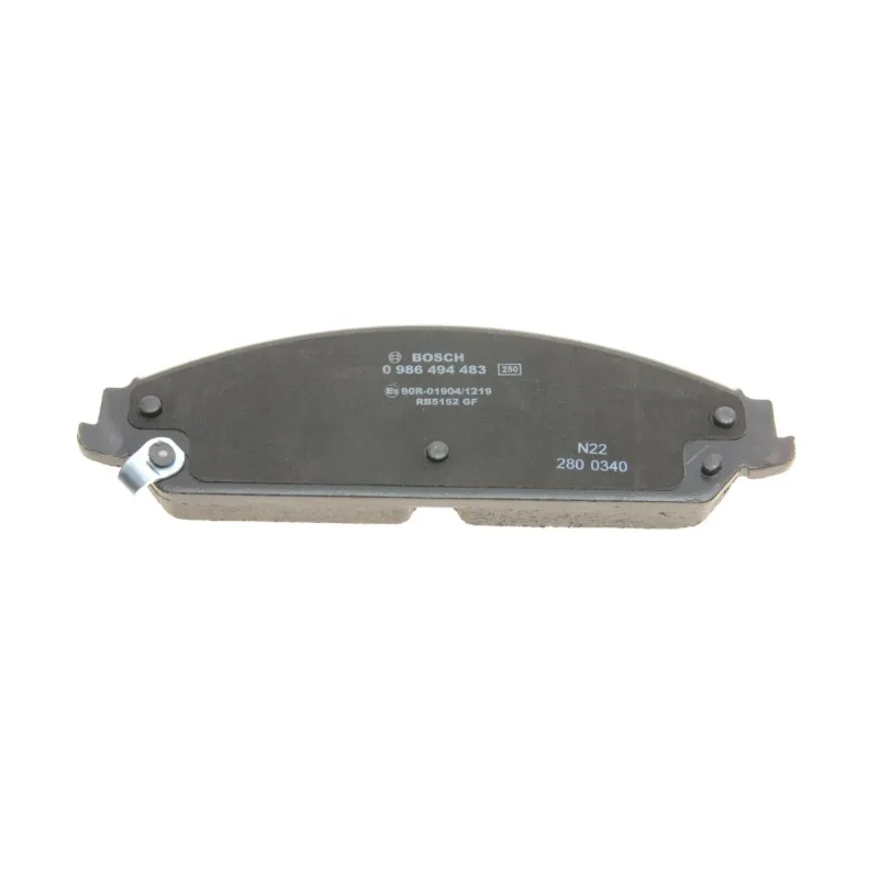 Колодки гальмівні передні BOSCH 0 986 494 483 для Dodge Charger/Challenger, Chrysler 300 C 2004-2012, 183.4x54.9 мм