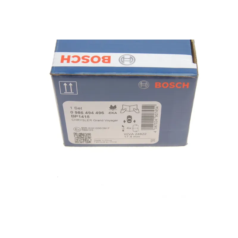 Колодки гальмівні задні BOSCH 0 986 494 496 для Chrysler Grand Voyager V, Dodge Journey, Fiat Freemont