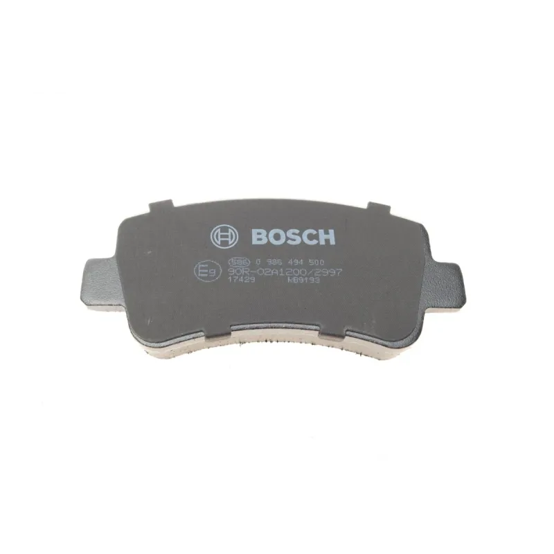 Комплект задніх гальмівних колодок BOSCH 0 986 494 500 для Renault Master, Opel Movano (2010-), 128.7x60x18 мм