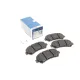 Колодки гальмівні передні BOSCH 0 986 494 501 для Nissan Qashqai J10/T31 X-Trail, 142x58.8x17.9 мм