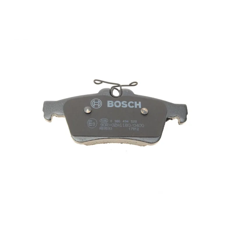 Комплект задніх гальмівних колодок BOSCH 0 986 494 528 для Citroen C5 III, Ford C-MAX, Renault Laguna, 122.8x51.8 мм
