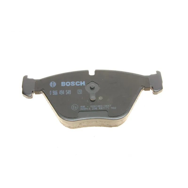 Колодки гальмівні передні BOSCH 0 986 494 549 для BMW 5 (F10/F11) 6 (F06/F12/F13) 2009-2016, 155.2x68.1x18.5 мм