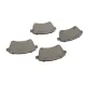 Колодки гальмівні передні BOSCH 0 986 494 552 для Hyundai ix20, Kia Venga 2010-, 131.5x60.6 мм