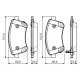Колодки гальмівні передні BOSCH 0 986 494 552 для Hyundai ix20, Kia Venga 2010-, 131.5x60.6 мм