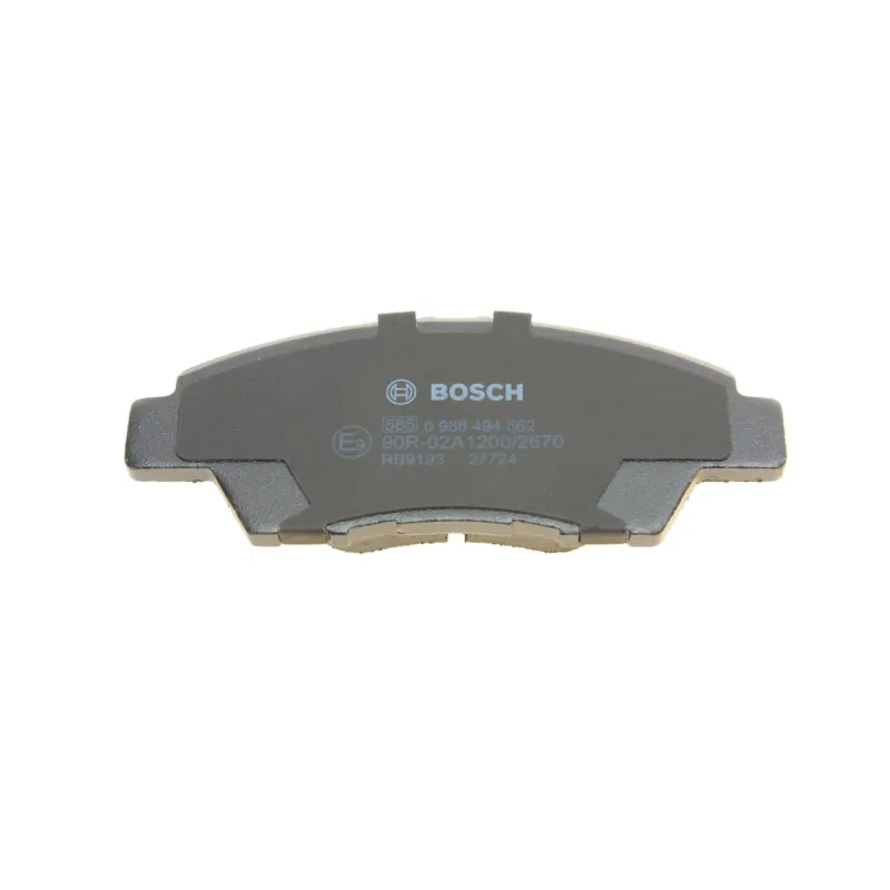 Колодки гальмівні передні BOSCH 0 986 494 562 для Honda Jazz, CR-Z 2007-2013, 136.7x56.3 мм
