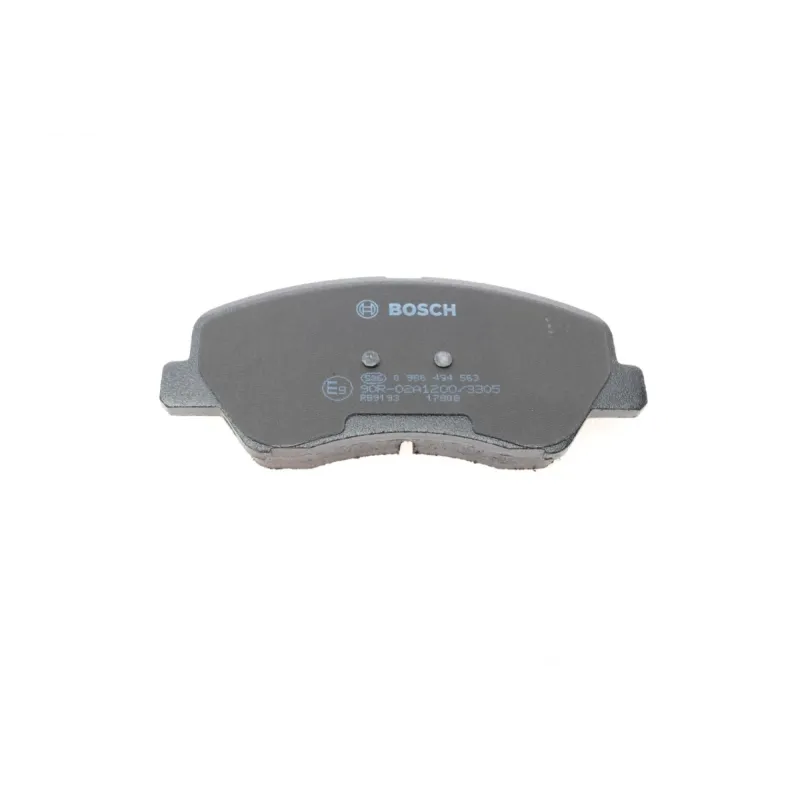 Колодки гальмівні передні BOSCH 0 986 494 563 для Hyundai Accent IV, Kia Rio III (133x58.5x17.5 мм)