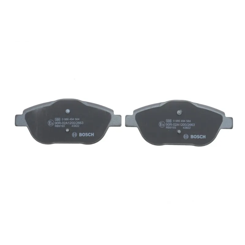 Колодки гальмівні передні Bosch 0 986 494 564 для Citroen C3/DS3, Peugeot 2008, Opel Corsa F
