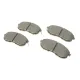Комплект гальмівних колодок передніх BOSCH 0 986 494 572 для Nissan Juke, Tiida 2007- 137.2x54.2x16.9 мм