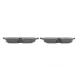 Колодки гальмівні задні BOSCH 0 986 494 636 для Land Rover Discovery IV (LA) 2009-2018, 46.4x17.4x116.7 мм