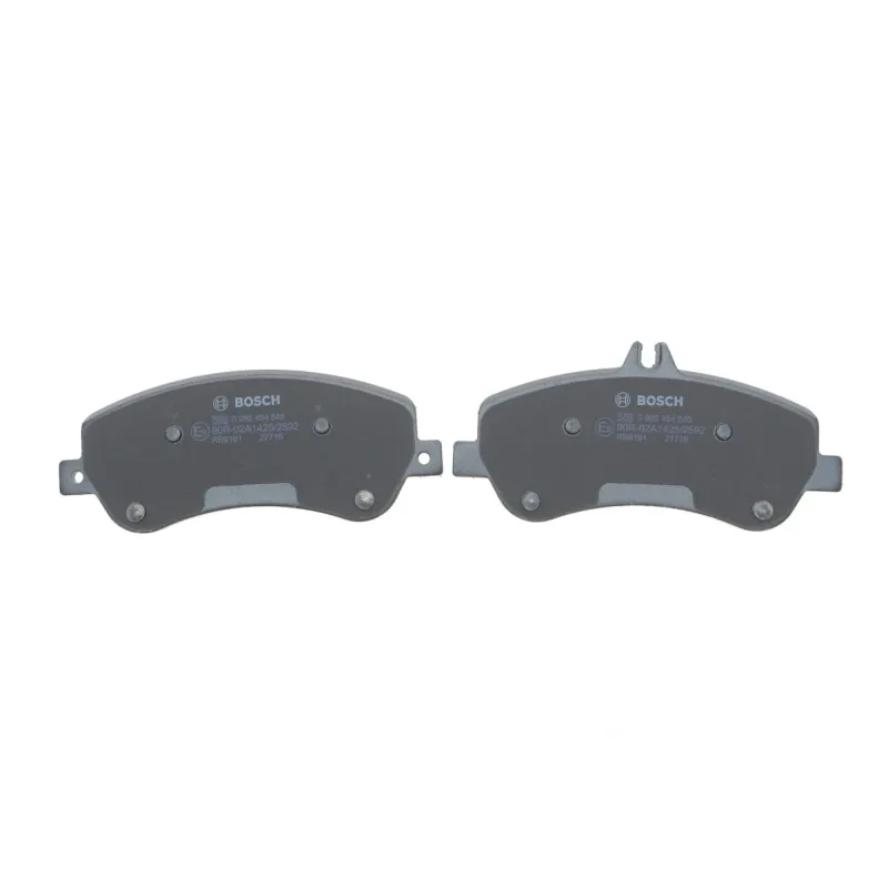 Колодки гальмівні передні BOSCH 0 986 494 648 для Mercedes-Benz GLK-Class X204 2008- 165.3x68.2 мм