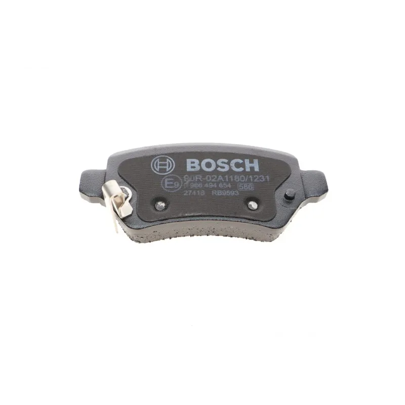 Колодки гальмівні задні BOSCH 0 986 494 654 для Opel Astra G/H/Combo 2001-, Kia Venga (Lucas) 95.4x42.7x14 мм
