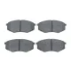 Колодки гальмівні передні BOSCH 0 986 494 692 для Hyundai ix20, Kia Soul II 1.4-1.6 (2010-н.в.) 130x56.7x17.6 мм