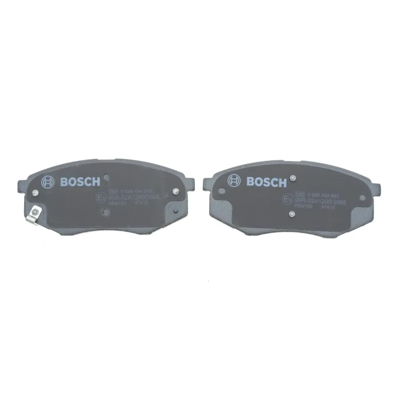 Колодки гальмівні передні BOSCH 0 986 494 692 для Hyundai ix20, Kia Soul II 1.4-1.6 (2010-н.в.) 130x56.7x17.6 мм