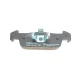 Колодки гальмівні передні BOSCH 0 986 494 697 для Dacia Logan II/Sandero II, Renault Clio IV, 139.8 мм