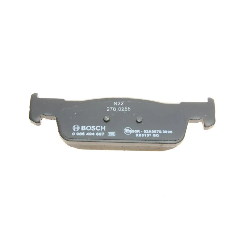Колодки гальмівні передні BOSCH 0 986 494 697 для Dacia Logan II/Sandero II, Renault Clio IV, 139.8 мм