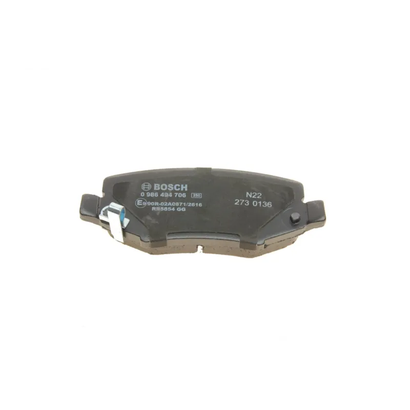 Колодки гальмівні задні BOSCH 0 986 494 706 для Jeep Cherokee KK, Dodge Nitro, Jeep Wrangler JK