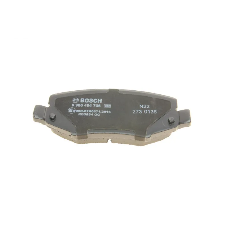 Колодки гальмівні задні BOSCH 0 986 494 706 для Jeep Cherokee KK, Dodge Nitro, Jeep Wrangler JK