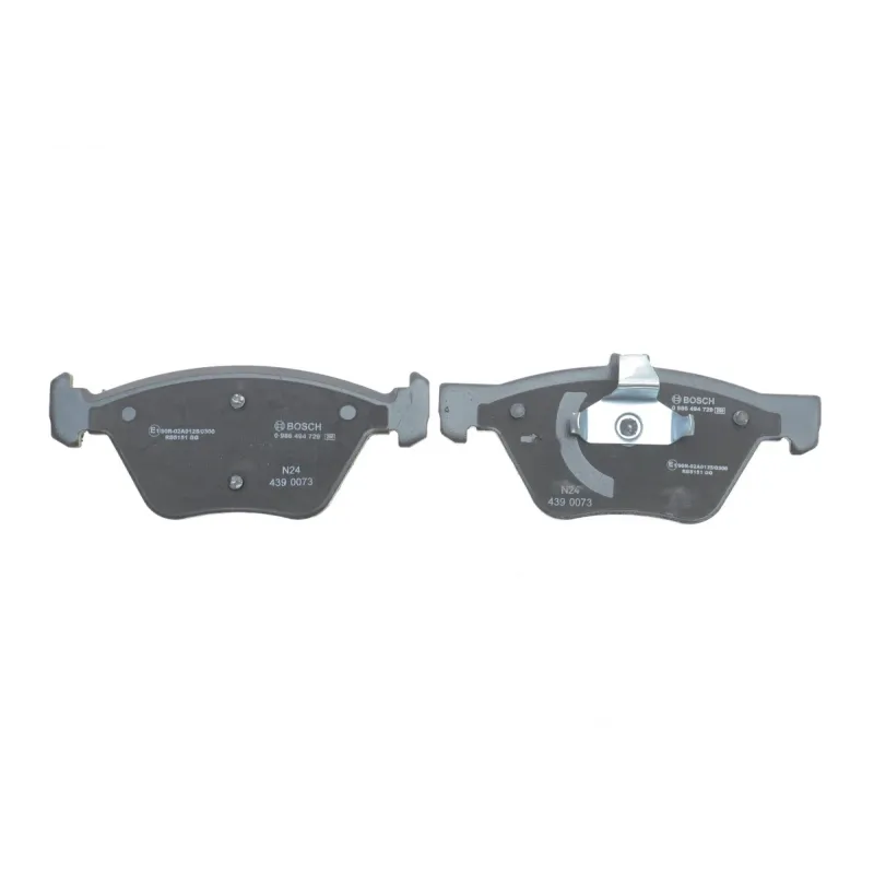 Колодки гальмівні передні BOSCH 0 986 494 729 для Mercedes-Benz E-Class W211 2003-2009, 155.5x63.7 мм