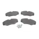 Колодки гальмівні передні BOSCH 0 986 494 730 для Renault Trafic II, Opel Vivaro A, Nissan Primastar 2001-