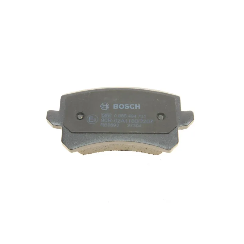 Колодки гальмівні задні BOSCH 0 986 494 731 для Audi A6 C6, VW Passat B6, SEAT Alhambra, 16.7 мм