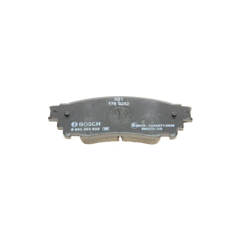 Колодки гальмівні задні BOSCH 0 986 494 822 для Lexus NX 200t 2014-, Toyota Alphard 3.5 2015- 121.2x42.3x15 мм