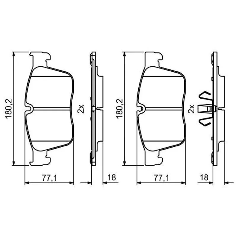 Колодки гальмівні (передні) Land Rover Range Rover Velar/Jaguar XE/XF/I-Peace 2.0/3.0 15- 