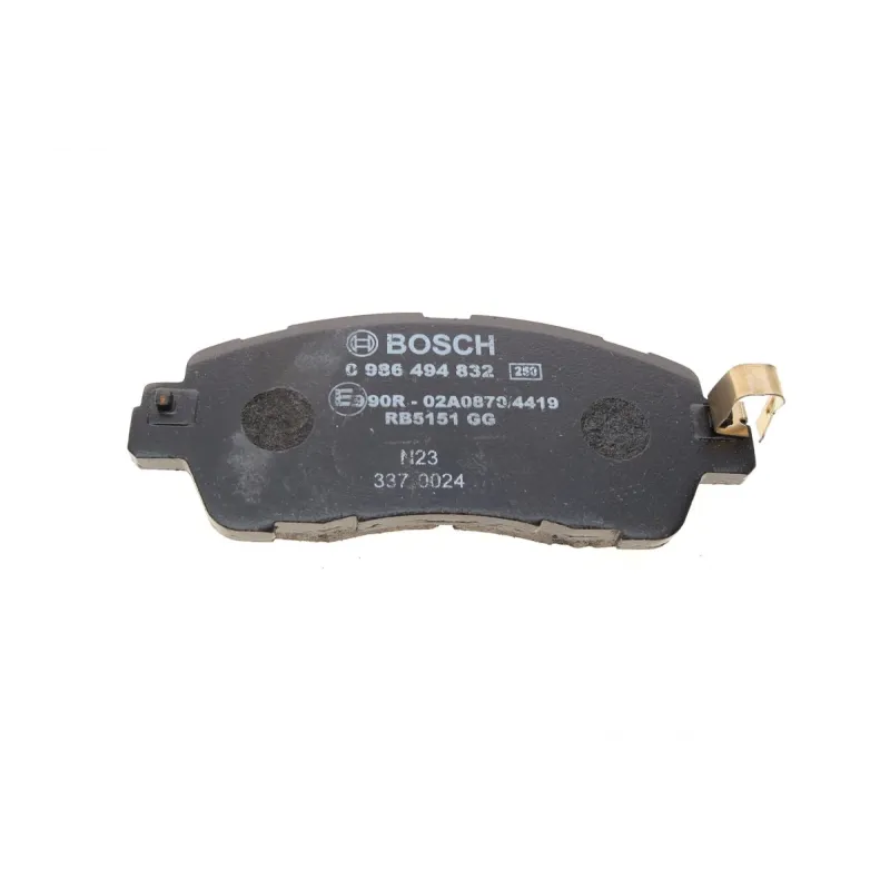 Колодки гальмівні передні BOSCH 0 986 494 832 для Mazda 2 (DL, DJ) 1.5 2014- 125.5x51.7 мм