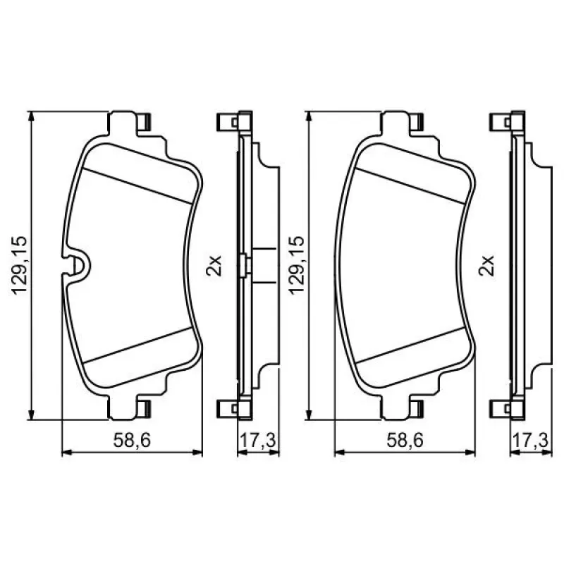 Колодки гальмівні (задні) Audi A4/A5/Q5/Q7 2.0 TFSI/TDI/3.0 TDI 15- (TRW)