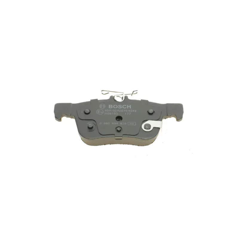 Колодки гальмівні задні BOSCH 0 986 494 839 для Ford Mondeo/Galaxy/Kuga, 15.7 мм