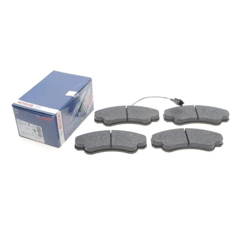 Колодки гальмівні передні BOSCH 0 986 494 850 для Citroen Jumper, Fiat Ducato, Peugeot Boxer (+датчик)