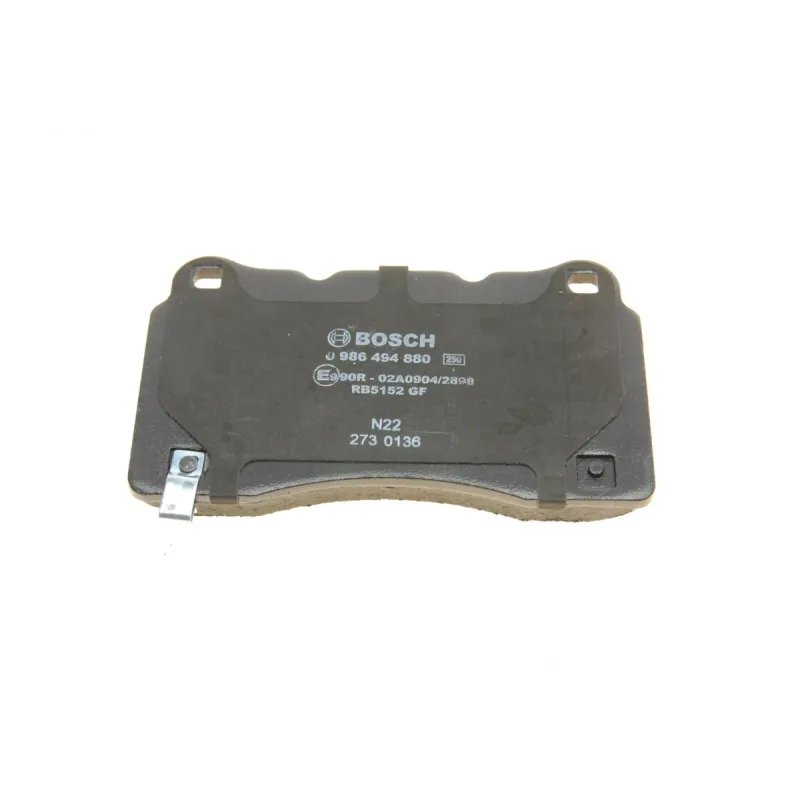 Колодки гальмівні передні BOSCH 0 986 494 880 для Cadillac ATS, Tesla Model S/X, 77.3x132x14 мм