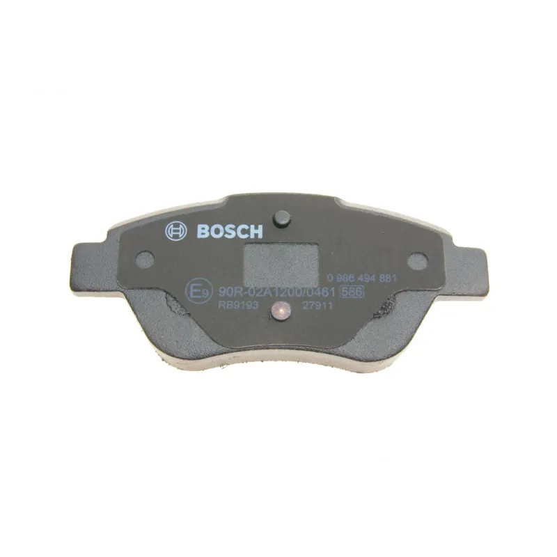 Колодки гальмівні передні BOSCH 0 986 494 881 для Fiat Punto (199) 2005-2014, 122.8x53.3 мм