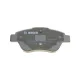 Колодки гальмівні передні BOSCH 0 986 494 881 для Fiat Punto (199) 2005-2014, 122.8x53.3 мм