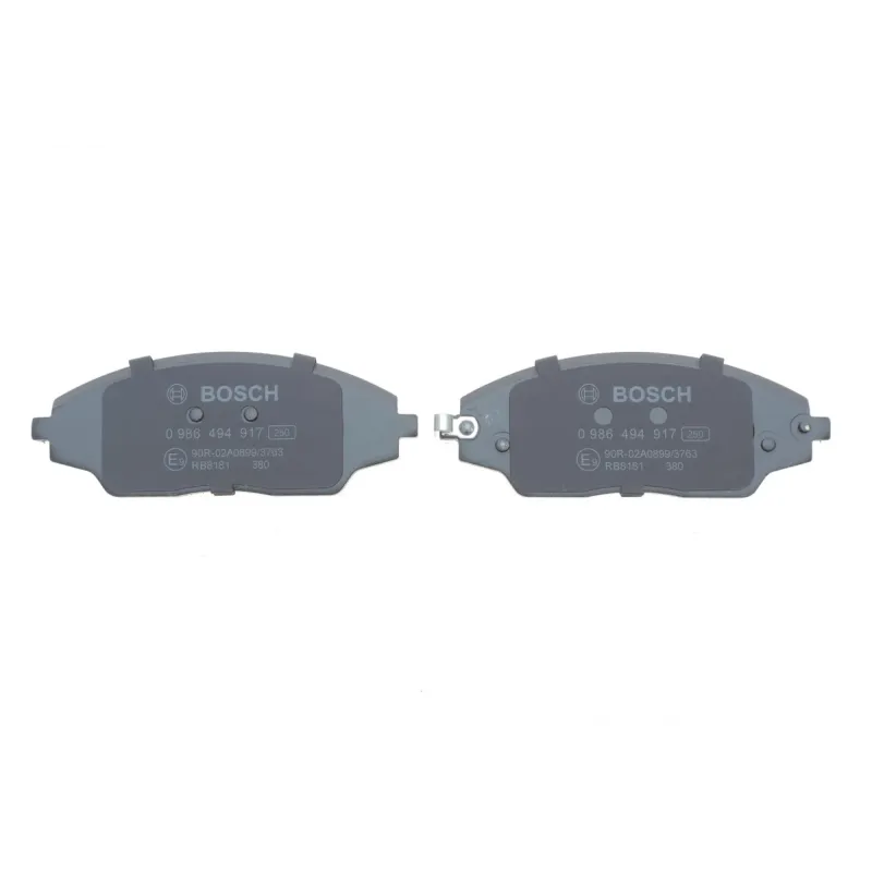 Колодки гальмівні передні BOSCH 0 986 494 917 для Chevrolet Aveo T300 142.1x53.7 мм