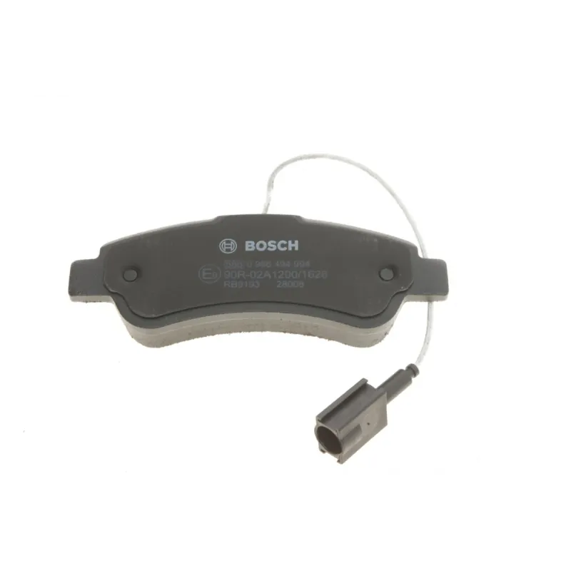 Колодки гальмівні задні BOSCH 0 986 494 994 для Citroen Jumper, Fiat Ducato, Peugeot Boxer 2006-, з датчиками